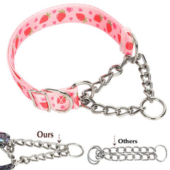 ONEFOJOJO martingale collar limited-cinch system on soft nylon for control during training