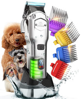 oneisall 676pro clipper with metal combs for durable grooming on thick coats
