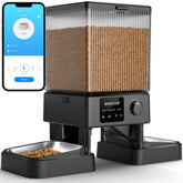 oneisall automatic cat feeder front view with programmable portions for convenient scheduling