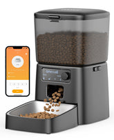 oneisall automatic cat feeder front view showing dependable on-time meals