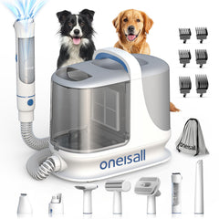 oneisall BM3 dog grooming vacuum front view demonstrates strong suction for quick cleanups.