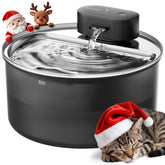 oneisall cat water fountain silentflow-pump close-up shows ultra-quiet operation for a peaceful home