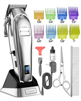 Oneisall cordless dog grooming clippers with ergonomic handle for comfortable trimming.