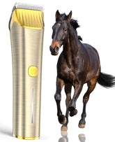 Oneisall cordless horse clippers with quiet operation for stress-free grooming.