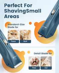 oneisall cordless pet trimmer ergonomic handle enables comfortable grooming sessions