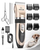 Oneisall dog clipper silent motor shows low-noise grooming for stress-free sessions
