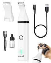 oneisall dog clippers cordless white body enable easy cordless grooming for small dogs