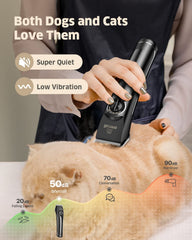 oneisall dog clippers LCD battery indicator helps plan grooming sessions