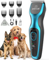 Oneisall dog clippers on a thick coat for precise trimming.