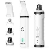 oneisall dog nail grinder 360-degree head enables precise nail care
