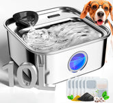 Oneisall dog water fountain with 10L capacity for fewer refills