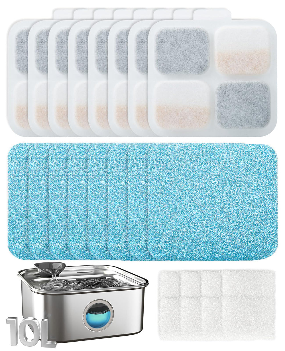 oneisall filtros 8 unidades para PW07SAU, agua más limpia para tu mascota.