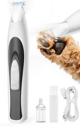 oneisall paw-trimmer with LED-light closeup shows precise trimming for tiny paw pads