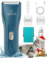 Oneisall pet clipper front view showing compact design for easy trimming