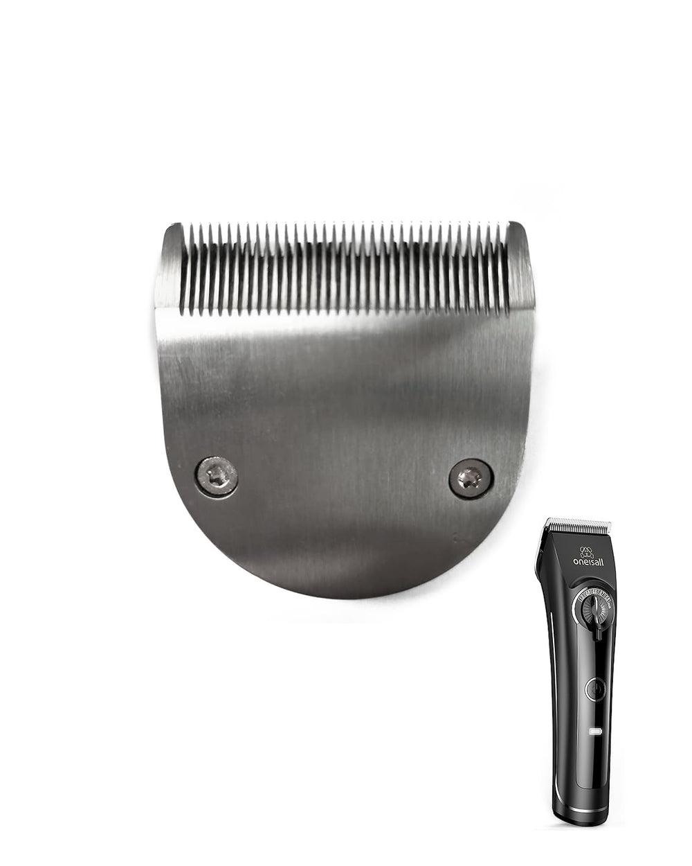 oneisall replacement blades 9050 close-up blade edge for precise dog grooming.