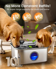Oneisall stainless steel dog water bowl emphasizes durability and easy cleaning