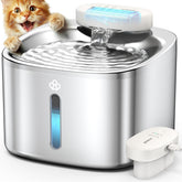 Oneisall wireless cat water fountain assembly showing cordless setup for flexible placement