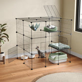 Oneluck 3-Tier Cat Catio assembly highlights sturdy frame and easy setup.