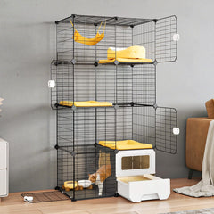 Oneluck cat cage offers a spacious hangout for 1-2 kittens