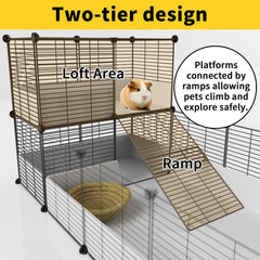 Oneluck textured surface cage floor providing traction for tiny feet