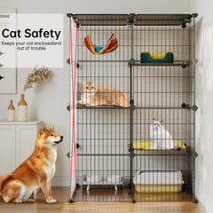 Oneluck Metal Wire Frame resists rust for durable cat housing.