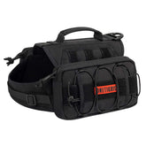 ONETIGRIS dog backpack front view shows secure fit for medium to large dogs