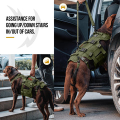 OneTigris dog lift harness adjustable straps ensure a snug, customizable fit.