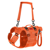 OneTigris dog lift harness front view showing 360° mobility support.