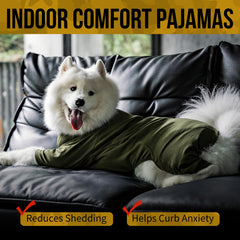 OneTigris Dog Pajamas adjustable chest drawcord for a snug fit.