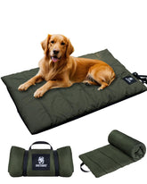 ONETIGRIS large dog bed folded with handle for portable camping use