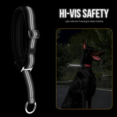 ONETIGRIS padded nylon collar provides comfortable daily wear