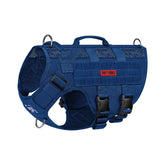 OneTigris tactical dog harness back view shows breathable design for all-season comfort.