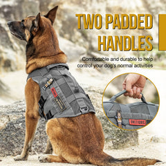 ONETIGRIS harness side grab handles enable quick control in crowded areas.