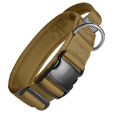 OneTigris tough dog collar brown handle close-up for training stability
