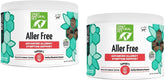 Only Natural Pet AllerFree Advanced dog supplement bottle front supports immune and respiratory comfort.