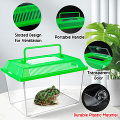 ONLYFU carry-handle reptile box for secure transport
