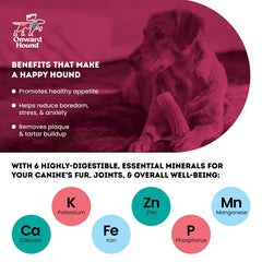 Onward Hound elk antlers for dogs 6in packaged; easy-to-present premium chew.