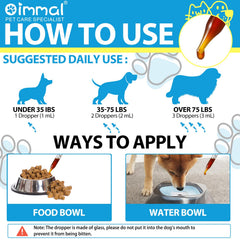 Onznoz Kennel Cough liquid dropper enables easy dosing for dogs