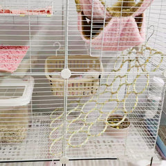 Oooct collapsible rope toy with metal ring for space-saving storage