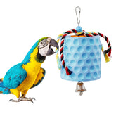 Oooct extra-large bird chewing toy circle with bell for enrichment and long chew sessions