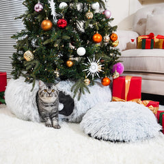 OOZAZEMM cat tunnel bed with soft cushion for cozy naps