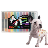 OPAWZ 12-color pet hair dye pack—vibrant palette for temporary pet color fun