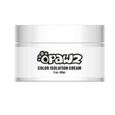 OPAWZ Color Isolation Cream jar shields non-dyed fur during pet coloring.