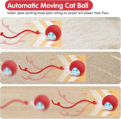 Opdent 360° cat ball red LED blue setting aids nighttime discovery and play