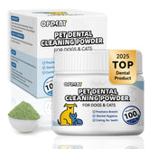 Opdent Dog Dental Powder bottle mint for fresh breath support.