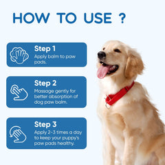 Opdent paw balm nose application highlights gentle lick-safe care for noses and pads.