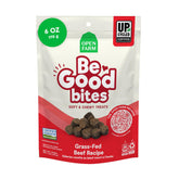 Open Farm Be Good Bites 6oz pouch close-up, ideal for rewarding training sessions.