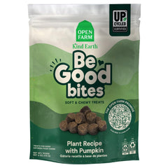 Open Farm Be Good Bites soft training treats in a 6oz pouch for gentle rewards and focused training