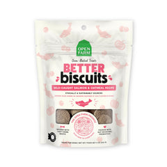 Open Farm Better Biscuits—oven-baked crunch for tasty rewards.