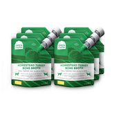 Open Farm bone broth bag pour, easy topping for meals.